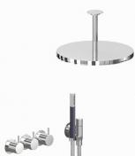 Vola 5471-061A Termostatblander med hovedbruser - Mat sort