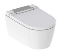 Geberit AquaClean Sela væghængt douchetoilet komplet m/toiletsæde - Blankforkromet
