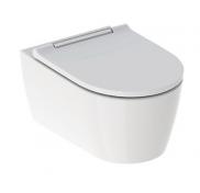 Geberit ONE væghængt toilet inkl. sæde og TurboFlush - Hvid/krom