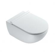 Catalano Sfera 54 vgtoilet m/Newflush, rimless og Cataglaze+ - Skjult montering - Mat hvid