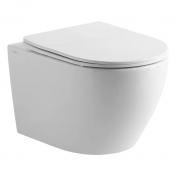 Lavabo Studio RIMless vgtoilet inkl sde m/softclose - Hvid