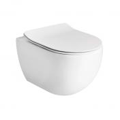 Lavabo Glomp rimless væghængt toilet inkl. sæde - Hvid