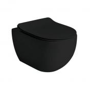 Lavabo Glomp rimless væghængt toilet inkl. sæde - Mat sort