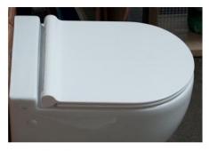 Royal Axa One Slim toiletsæde m/softclose og QR - Hvid