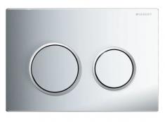 Geberit Omega 20 betjeningsplade - Krom/matkrom/krom