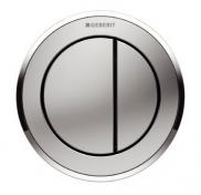 Outlet - Geberit Omega10 Remote trykknap til gips - Krom/Matkrom