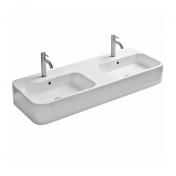 Lavabo Cosa 120 dobbelt håndvask t/væg eller bord - 2 hanehuller