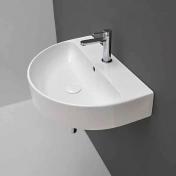 Lavabo 50 halvrund hndvask t/vg eller bord - 1 hanehul
