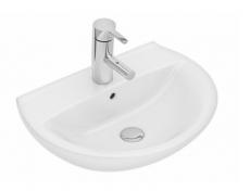 Ifö Spira 50 håndvask t/væg - Uden hanehul - Med overløb - Ifö Clean