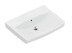 Ifö Spira 57 håndvask lige t/væg - Uden hanehul - Med overløb - Ifö Clean