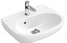 V&B 5360 O.Novo 45 kompakt håndvask t/væg - 1 hanehul
