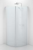 Contura Space SBVF buet brusedør - Frostet glas/Hvid - 900