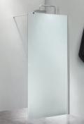 Cassøe fast brusevæg 90 cm - Frostet Glas/Blank