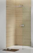 Strømberg Font Walk-in brusevæg i frostet glas - 80 cm
