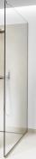 Unidrain Glassline brusevæg 120 cm - Klar glas