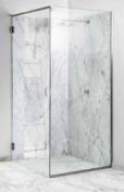 Unidrain Glassline brusedør - 100 cm