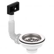 Lavabo Basic S2 bundventilst m/overlb - Rustfrit stl