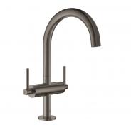 Grohe Atrio New hndvaskarmatur m/ pop-up bundventil - Poleret hard graphite