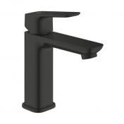 Grohe Cubeo M h�ndvaskarmatur m/koldstart og push-open bundventil - Mat sort