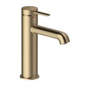 Damixa Iris M h�ndvaskarmatur u/bundventil m/koldstart - B�rstet bronze