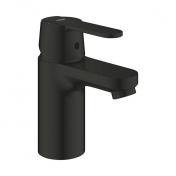 Grohe Get S håndvaskarmatur Eco m/Koldstart og push-open bundventil - Mat sort