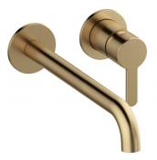 Damixa Silhouet armatur til indbygning i v�g 250mm - B�rstet bronze