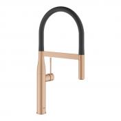 Grohe Essence New kkkenarmatur m/profi-bruser - Brstet warm sunset