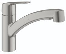 Grohe Start kkkenarmatur m/udtrksbruser - Supersteel