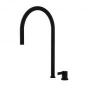 Lavabo Alkymist 787 RS k�kkenarmatur m/udtr�k og svingtud - Mat sort