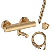 Damixa Iris komplet badekararmatur - B�rstet bronze