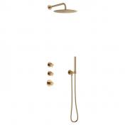 Damixa Iris XS 1 300 brusesæt til indbygning - Børstet bronze