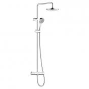 Oras Linea Rain 20 bruses�t m/termostatarmatur 1 spray - Krom