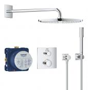 Grohe NEW Rainshower 310 komplet brusesystem til indbygning - Firkantet forplade