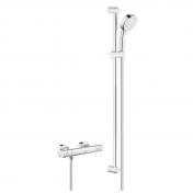 Grohe Grohterm 800 Cosmopolitan brusesystem m/lang stang - Krom