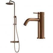 Lavabo Argo & Mira RS komplet pakke til badev�relset - Kobber PVD
