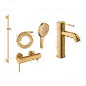 Grohe Essence komplet pakke til badev�relset - B�rstet Cool Sunrise