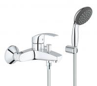 Grohe Eurosmart Vitalio badekar armatur m. hndbruser - Krom