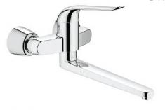 Grohe Euroeco vægarmatur til køkken og bad - 342 mm tud