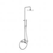 Strmberg Ligro Showerpipe til badekar, krom hovedbruser  225mm, hndbruser