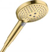 Hansgrohe Raindance Select S 120 håndbruser - 3 Spray m/ECOsmart - Poleret guld-optik Hansgrohe Raindance Select S 120 håndbruser - 3 Spray m/ECOsmart - Poleret guld-optik