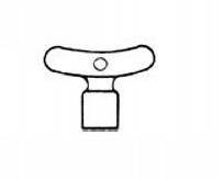 Nøgle til aftapventil