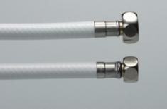 Tilslutningsslange 3/8x1/2 500 mm hvid