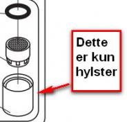 Vola hylster for luftindblander 5 & 9L - Krom