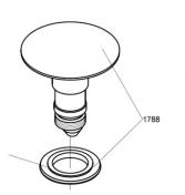 Vola prop til A62/A63 bundventil - Messing natur