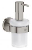 Grohe Essentials sbedispenser inkl. holder - Steel