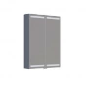 Dansani Level spejlskab 60 m/lys, lysstyring og trbakker - Gr mat