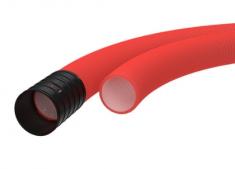 Kabelrør 40/32 50m 450N rød EVOCAB FLEX HDPE korrugeret dobbeltvægget