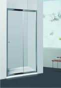 Allibert Priva skydedr i klar glas - 120 cm