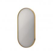 Sanibell Ink SP20 ovalt spejl m/ramme 40 x 80 cm - Brstet mat guld