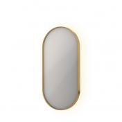 Sanibell Ink SP21 ovalt spejl m/backlight, varme og sensor 40 x 80 - Brstet mat guld